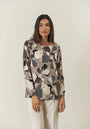 Blusa camouflage tortora-panna-Angelico