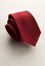 Tie red plain weave silk
