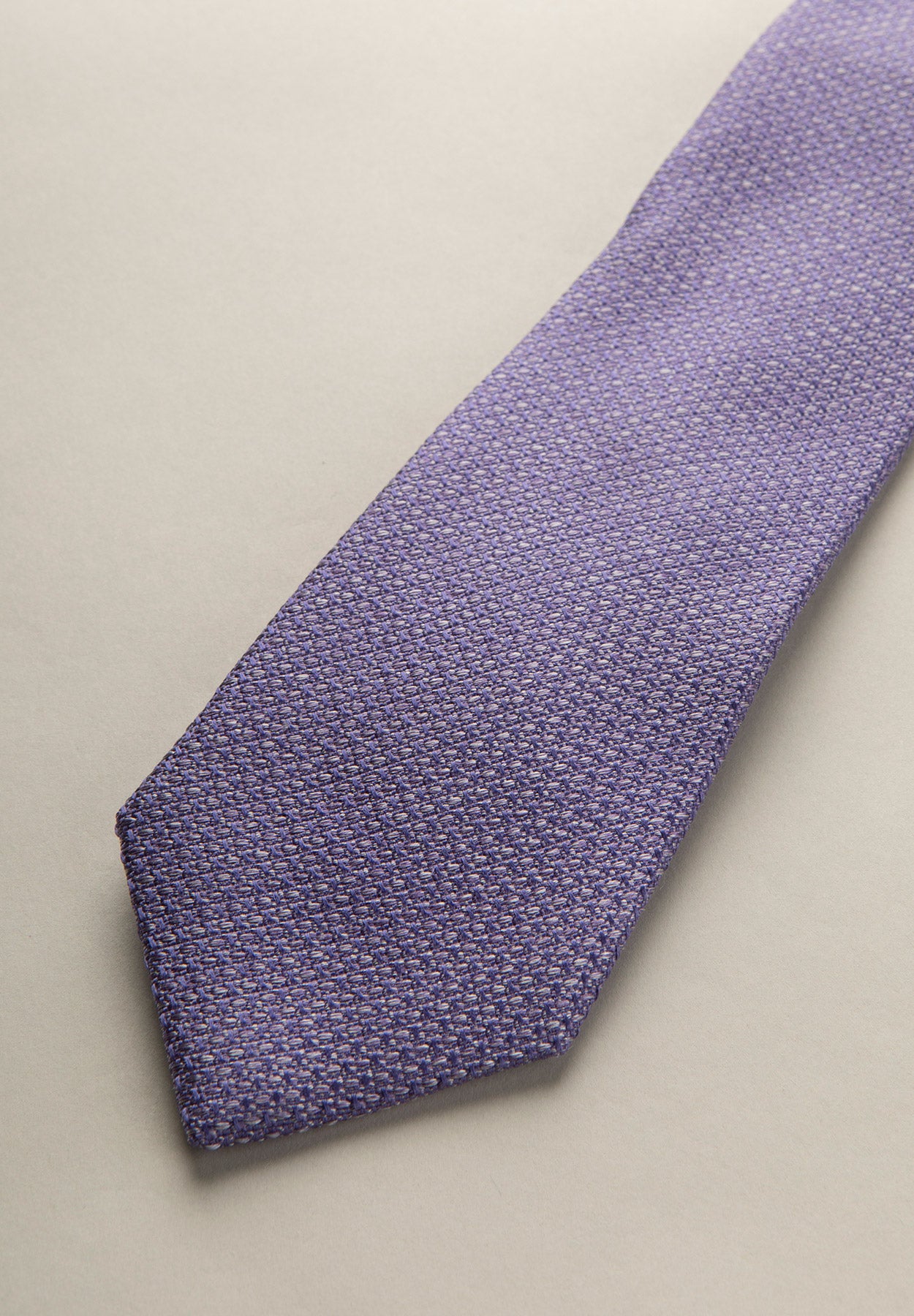 Cravatta glicine armatura seta cotone