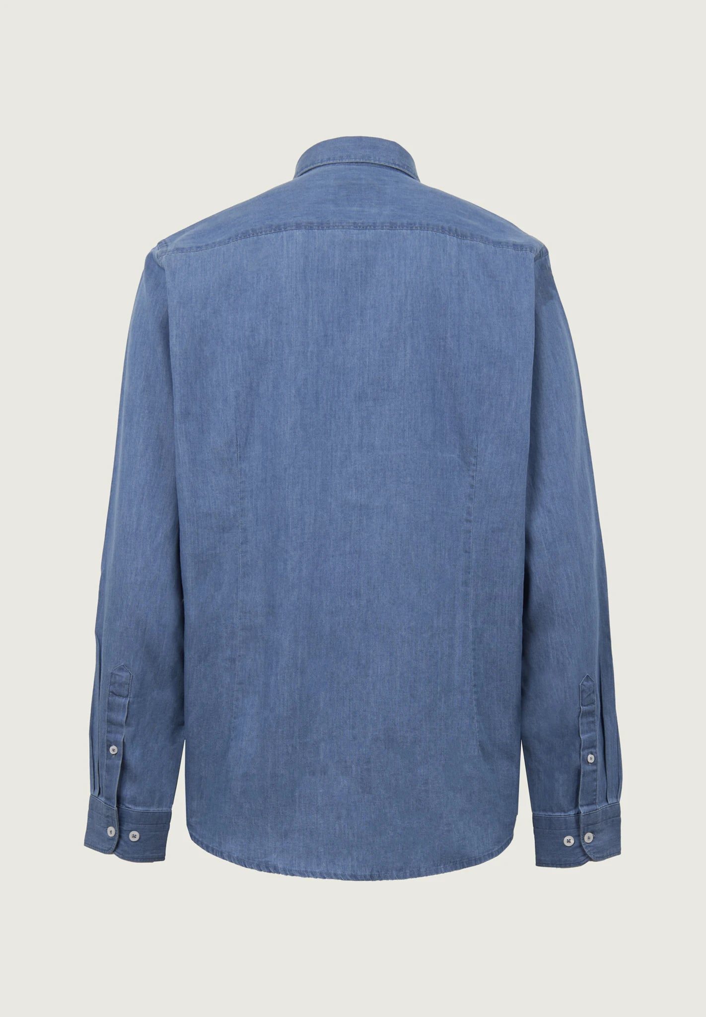 Light wash cotton denim shirt Angelico 7