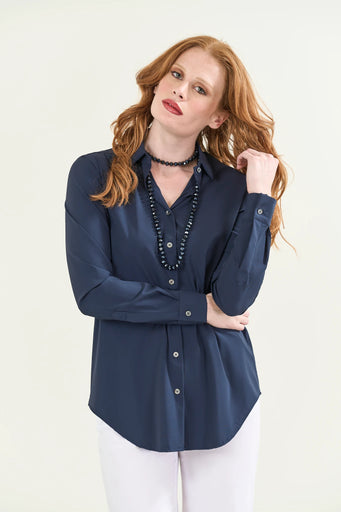 Blaues Funktionsshirt