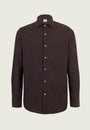 Camicia moro popeline cotone slim fit