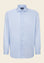 Camicia azzurra bianca bacchettina cotone comfort fit-Angelico