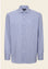 Camicia blu bianca bacchettina cotone comfort fit-Angelico