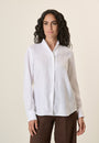 Camicia bianco lino coreana