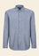 Camicia blu oxford cotone slim fit-Angelico