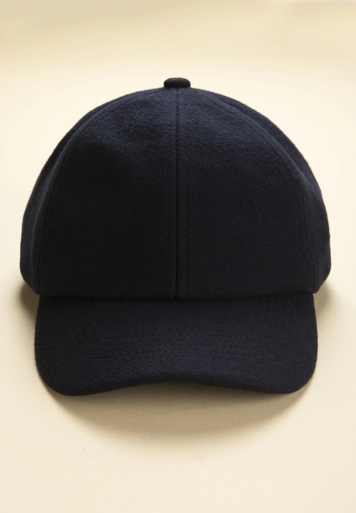 Cappello baseball blu misto lana