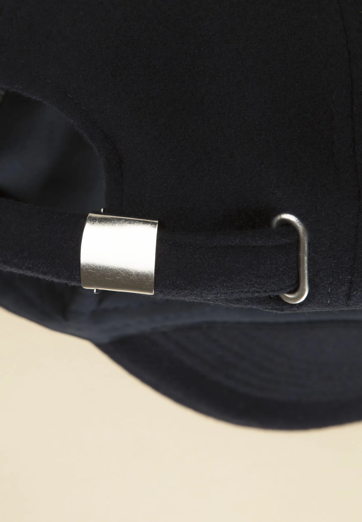 Cappello baseball blu misto lana