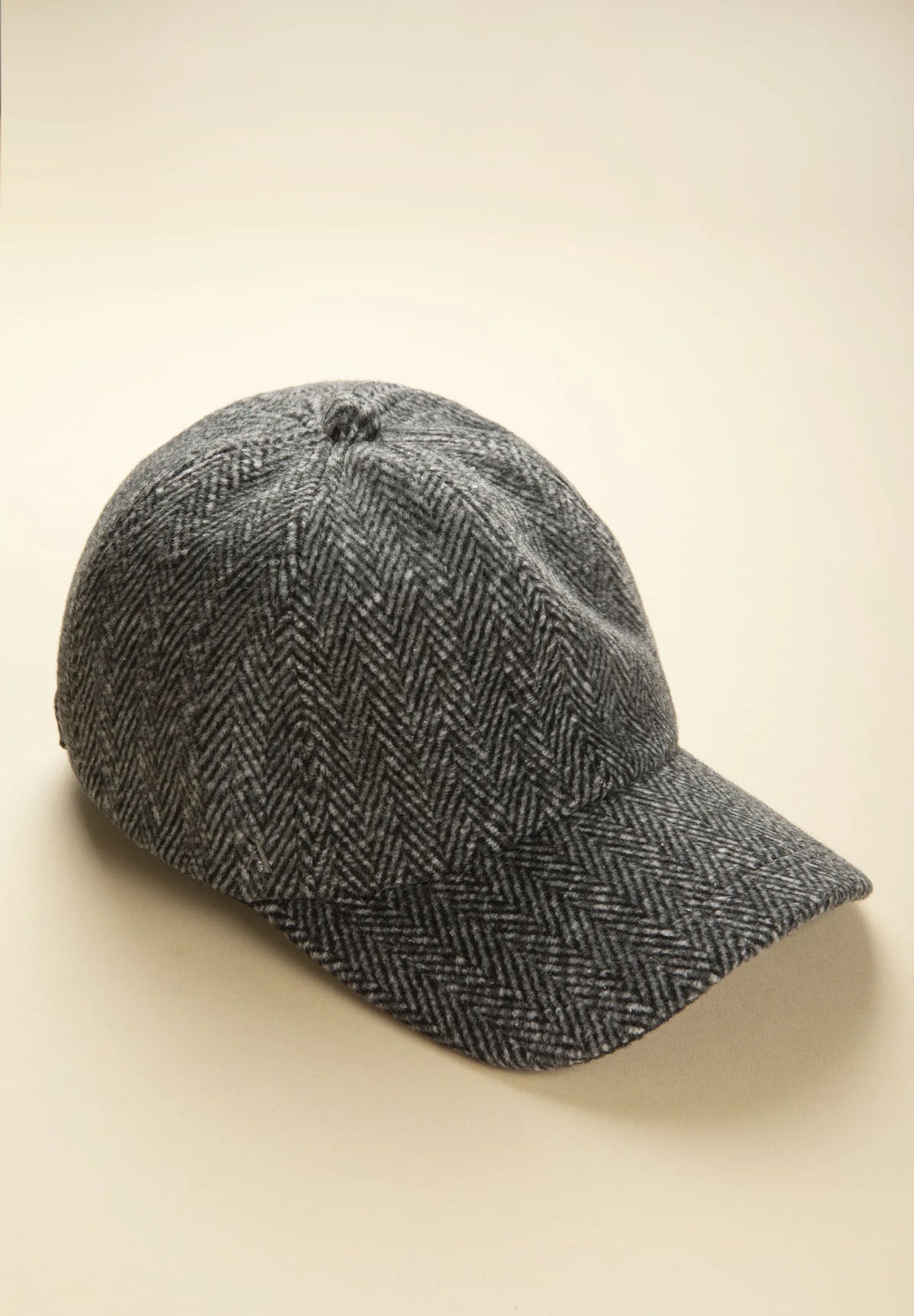 Cappello baseball grigio resca misto lana