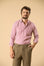 Camicia bianco rosso bacchettina cotone slim fit