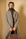 Cappotto greige jersey misto lana con cappuccio