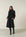 Cappotto nero misto cashmere lungo-Angelico
