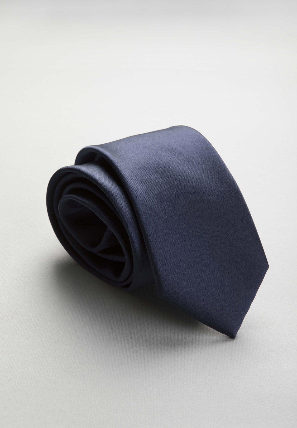 Cravatta bluette raso unita