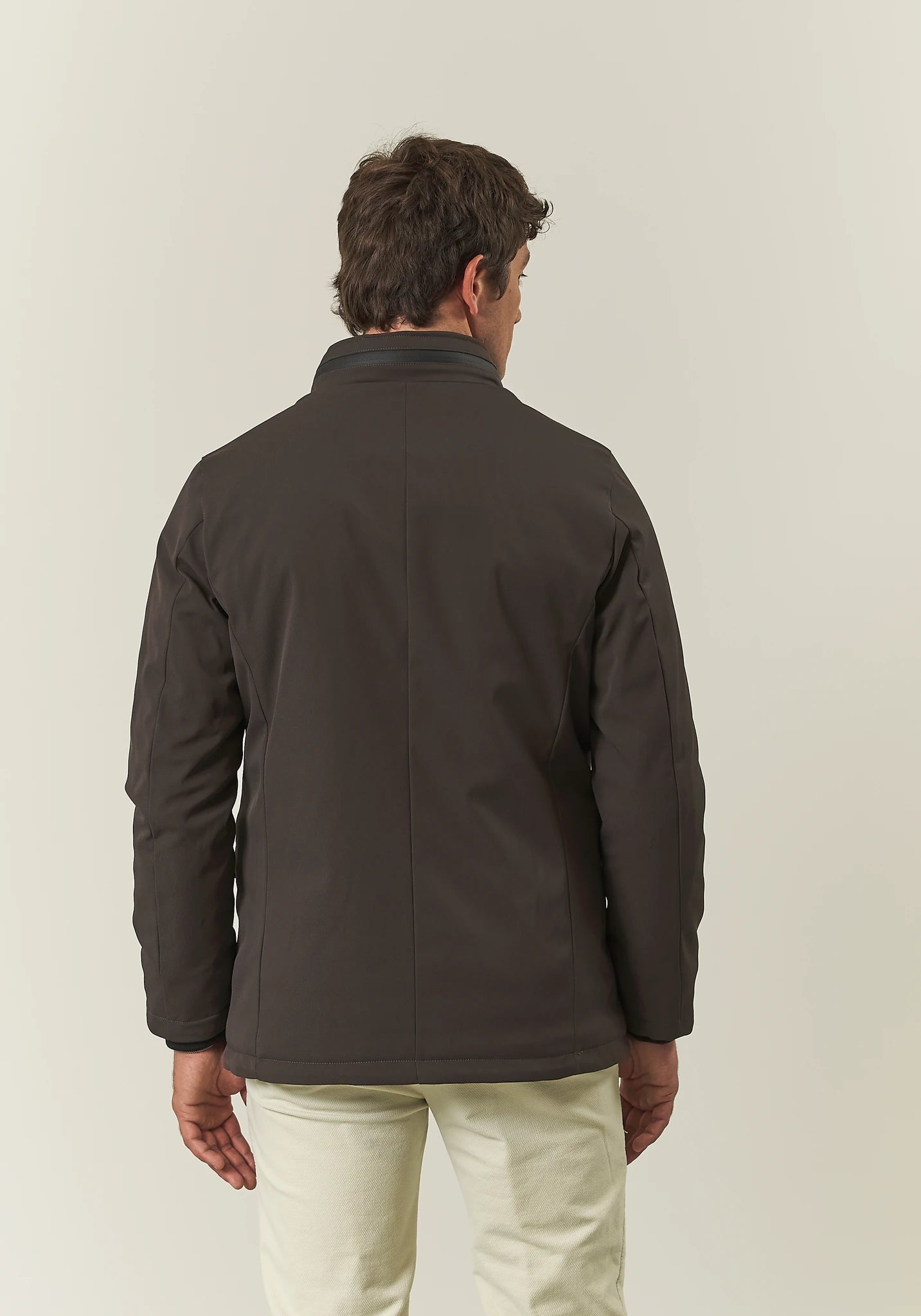 Field Jacket marrone tessuto tecnico-Angelico