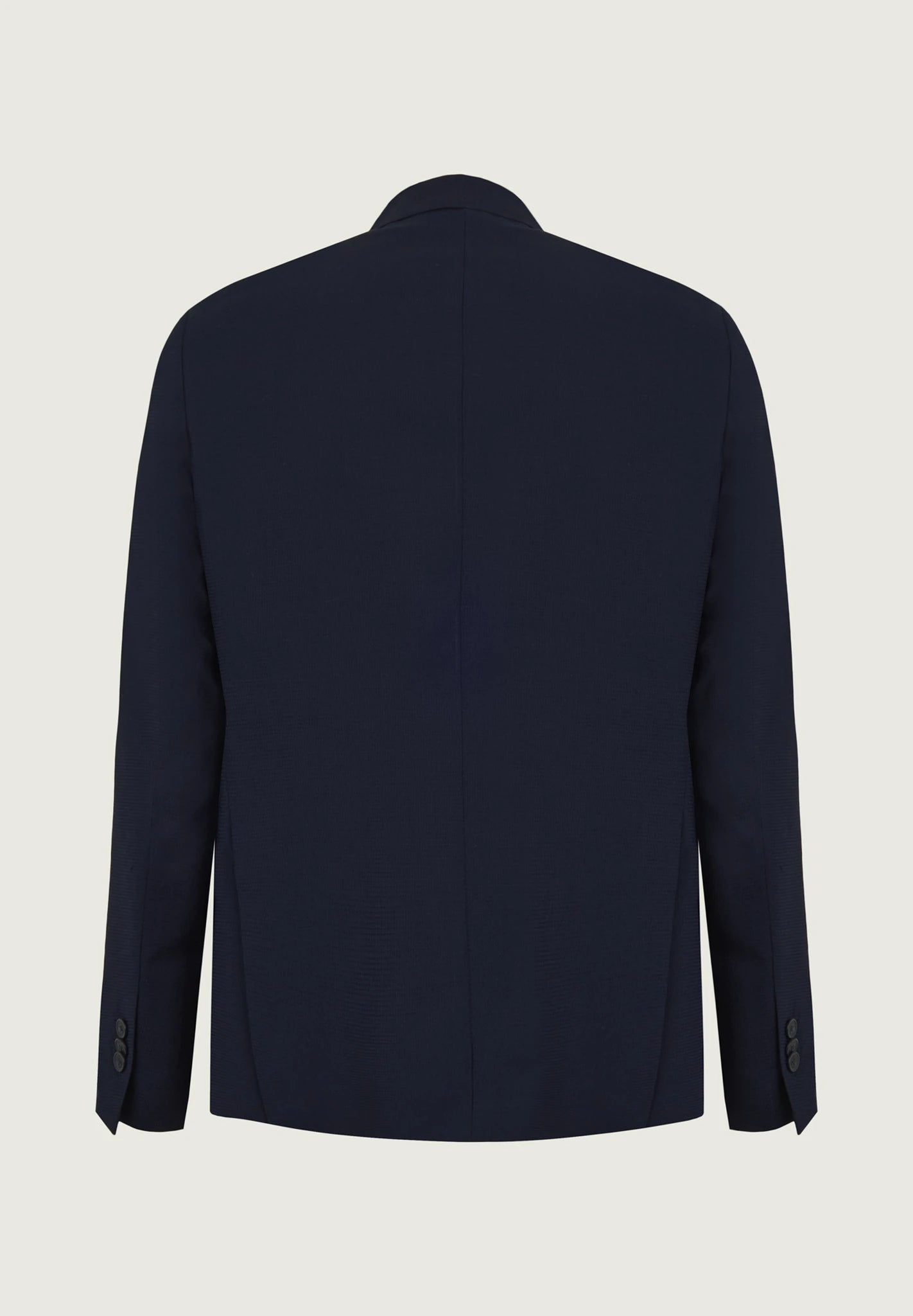 Blue wool four-season micro-pattern comfort fit jacket Angelico 3