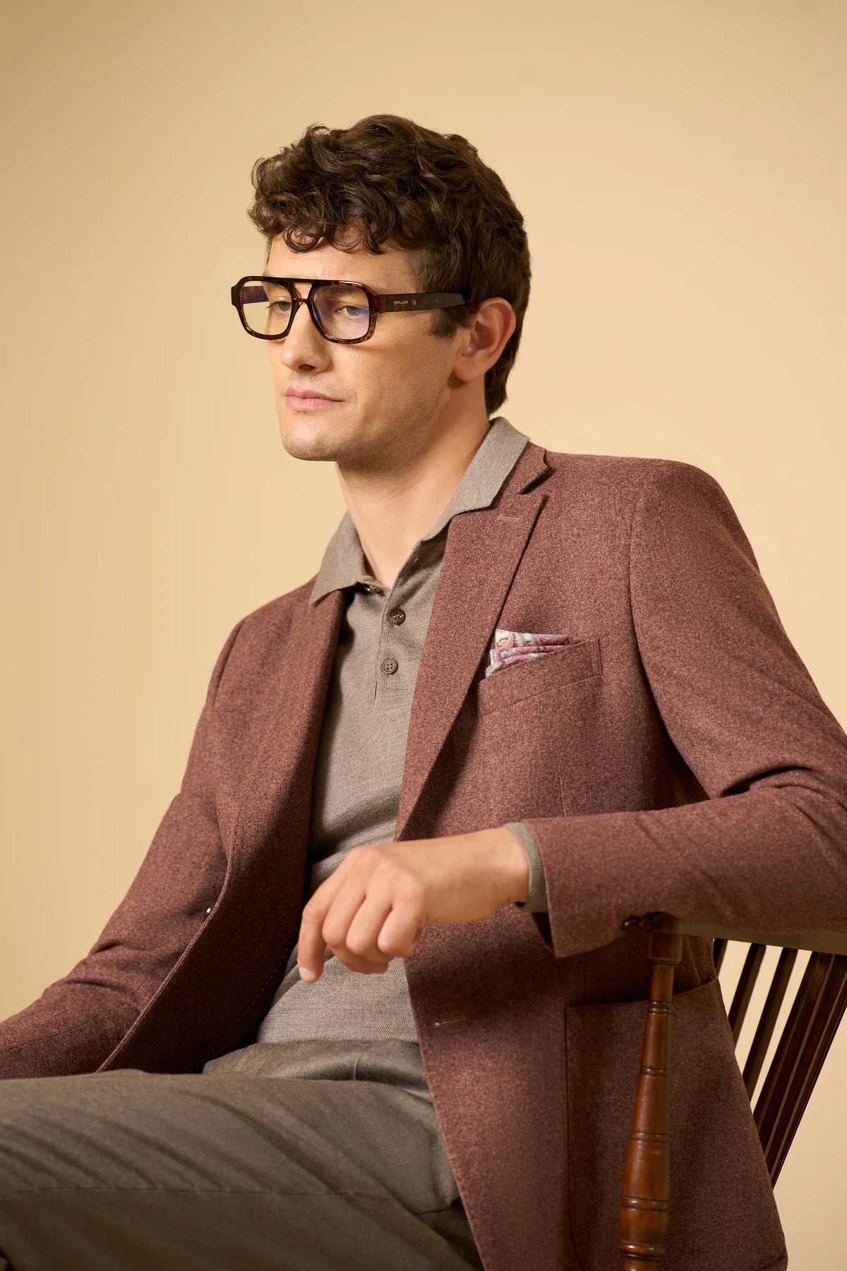 Giacca burgundy resca lana custom fit