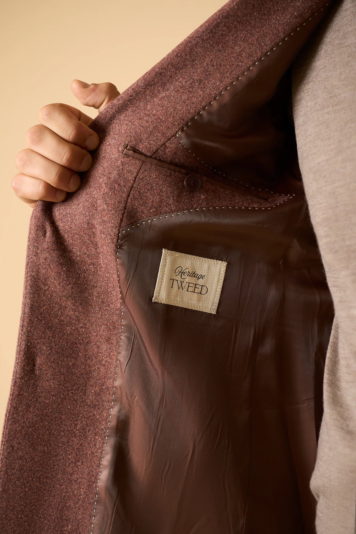 Giacca burgundy resca lana custom fit