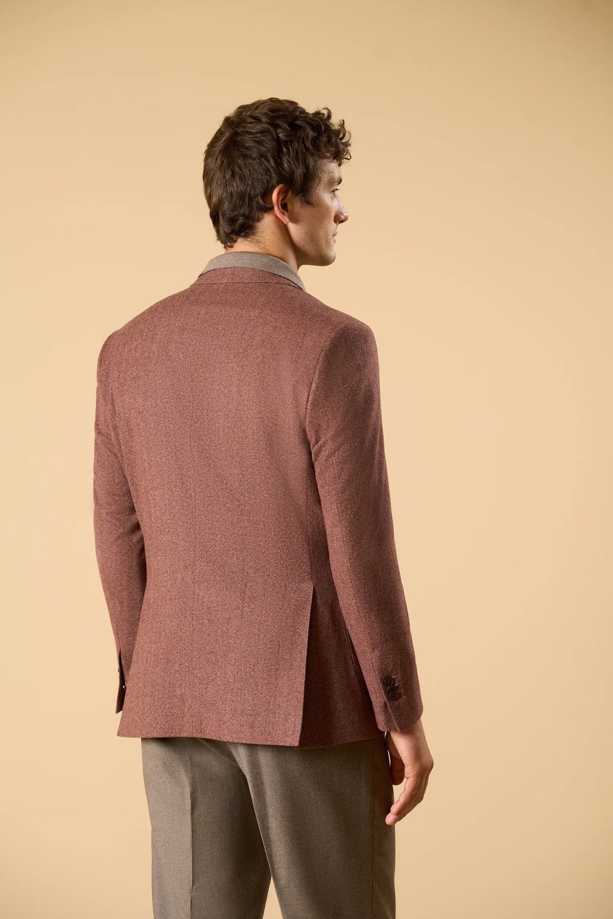 Giacca burgundy resca lana custom fit