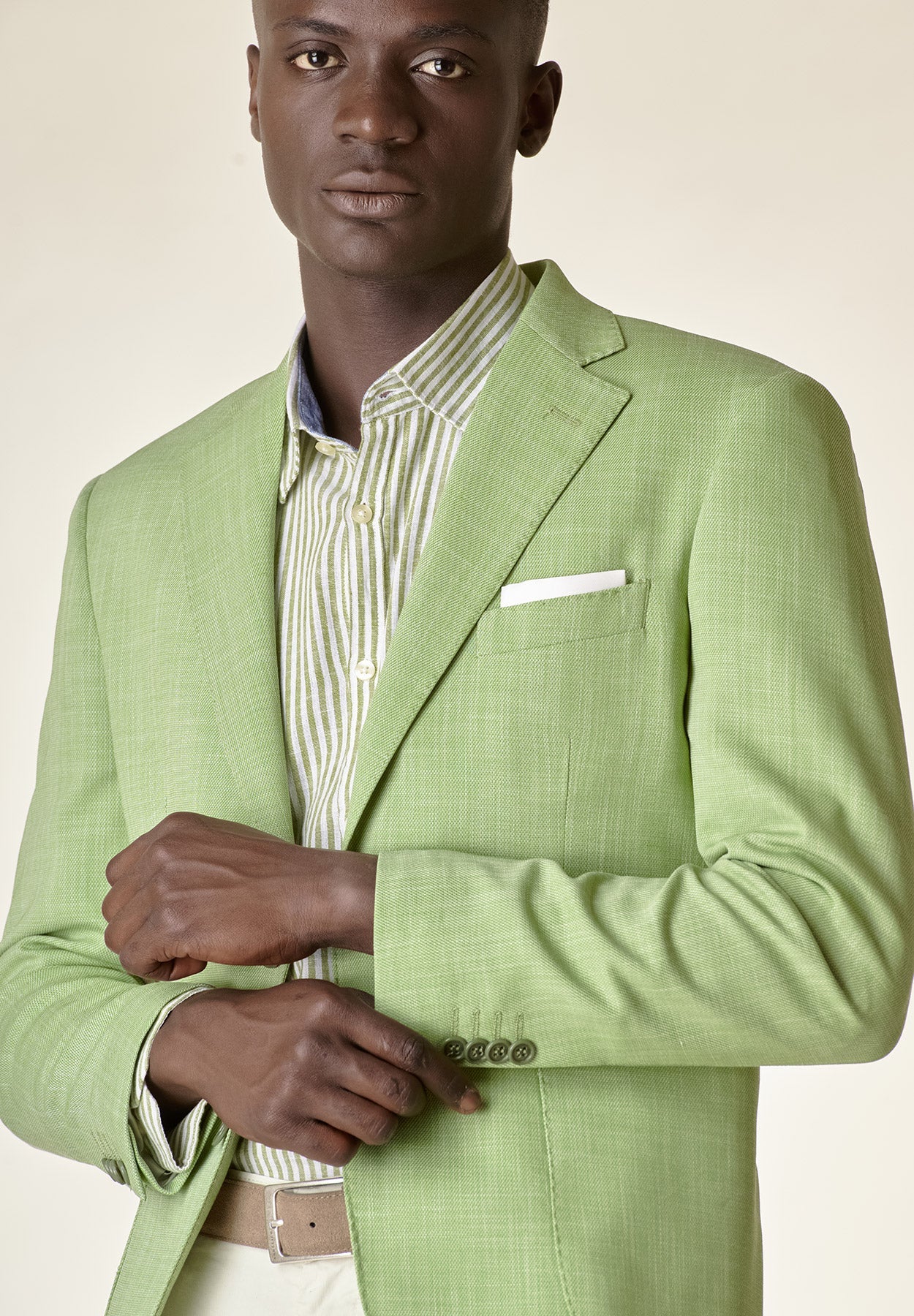 Giacca verde chiaro armatura custom fit-Angelico