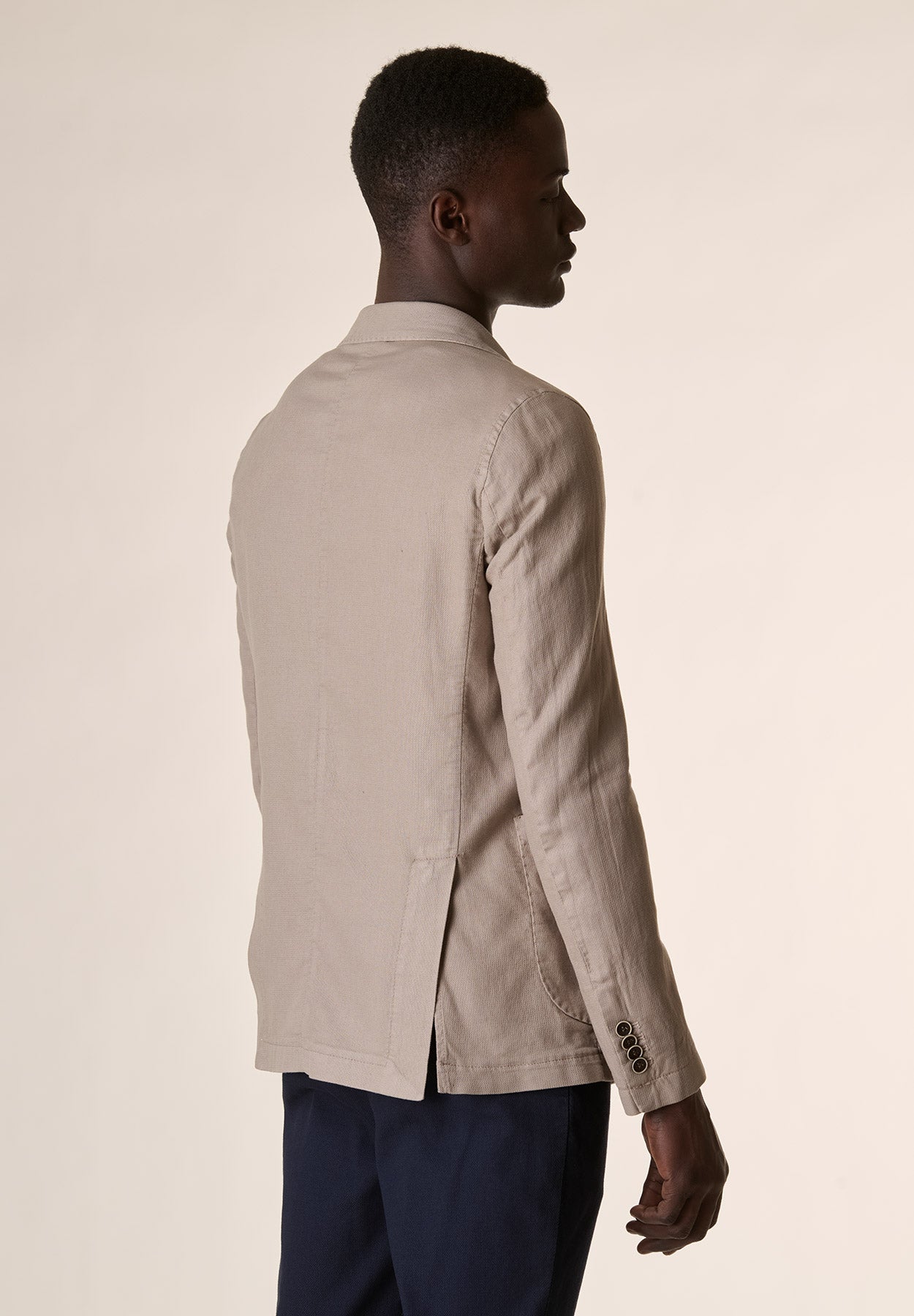 Custom-fit cotton-linen rope jacket