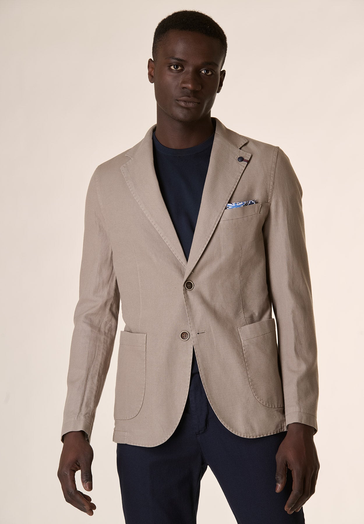 Custom-fit cotton-linen rope jacket