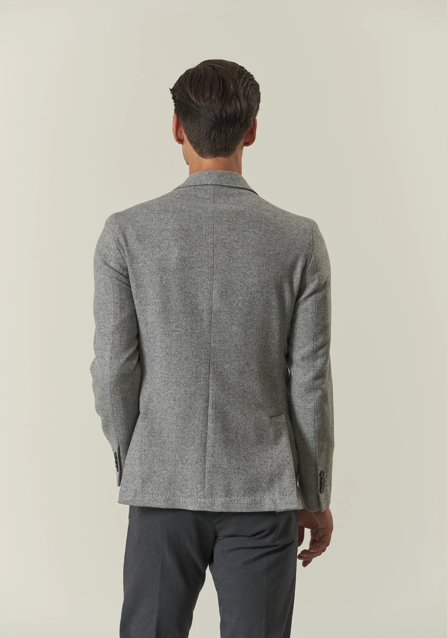 Giacca beige decostruita sale pepe custom fit-Angelico