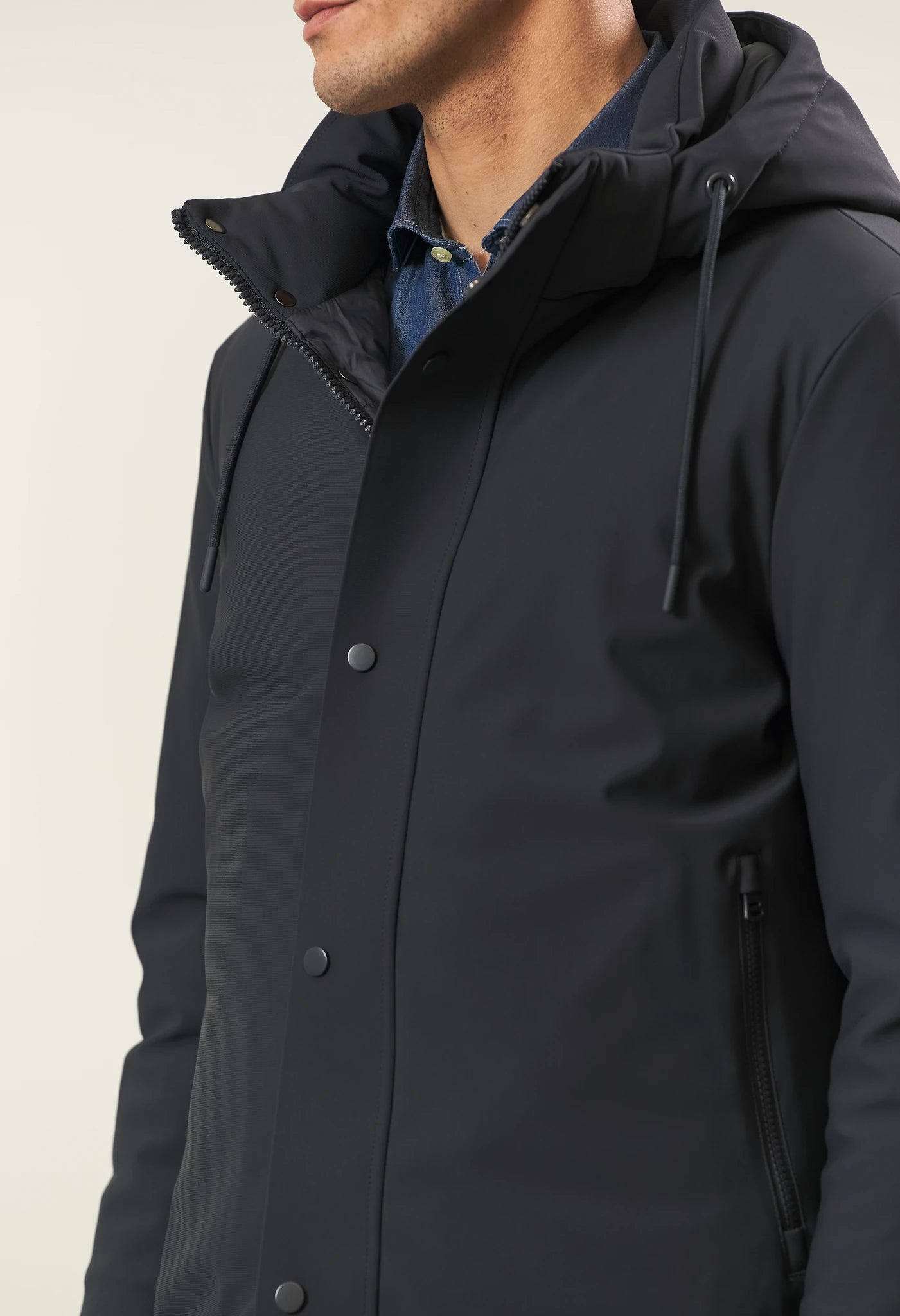 Giubotto in nylon blu - Impermeabile - personalizzato OLYMPUS Giubotto in nylon blu - Impermeabile - personalizzato OLYMPUS