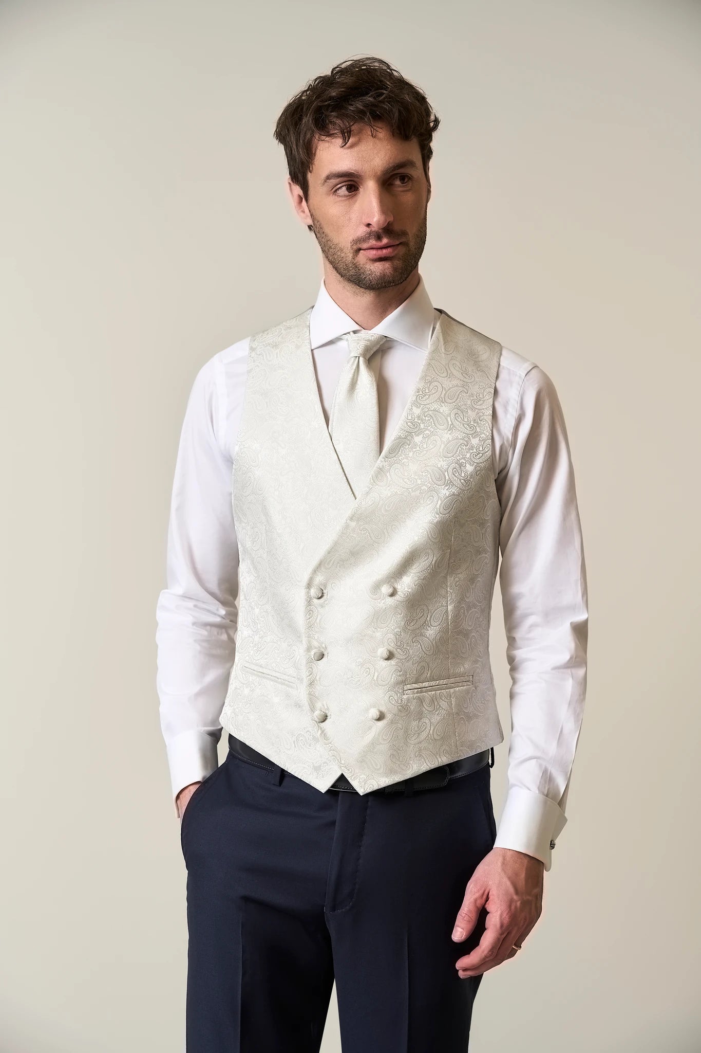 Gilet da uomo business tempo libero matrimonio con scollo Gilet da uomo business tempo libero matrimonio con scollo