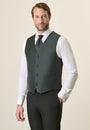 Green tuxedo vest