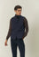 Gilet blu navy trapuntato con bottoni-Angelico