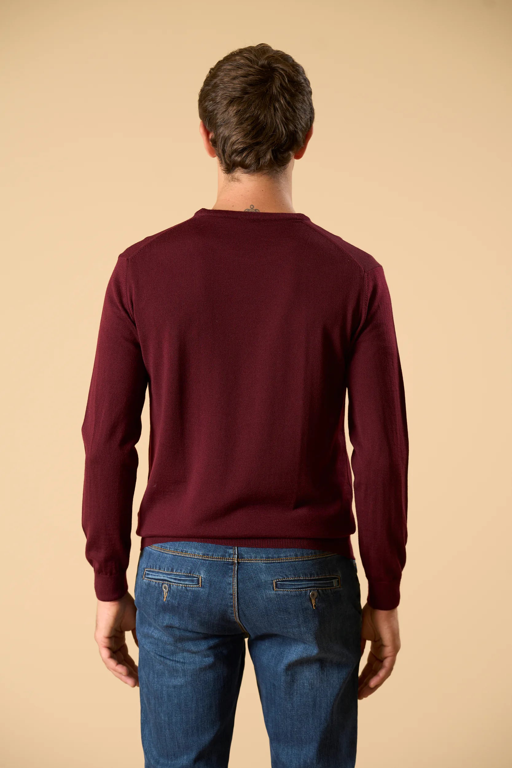Merino Crewneck F.12 - Bordeaux Angelico 5