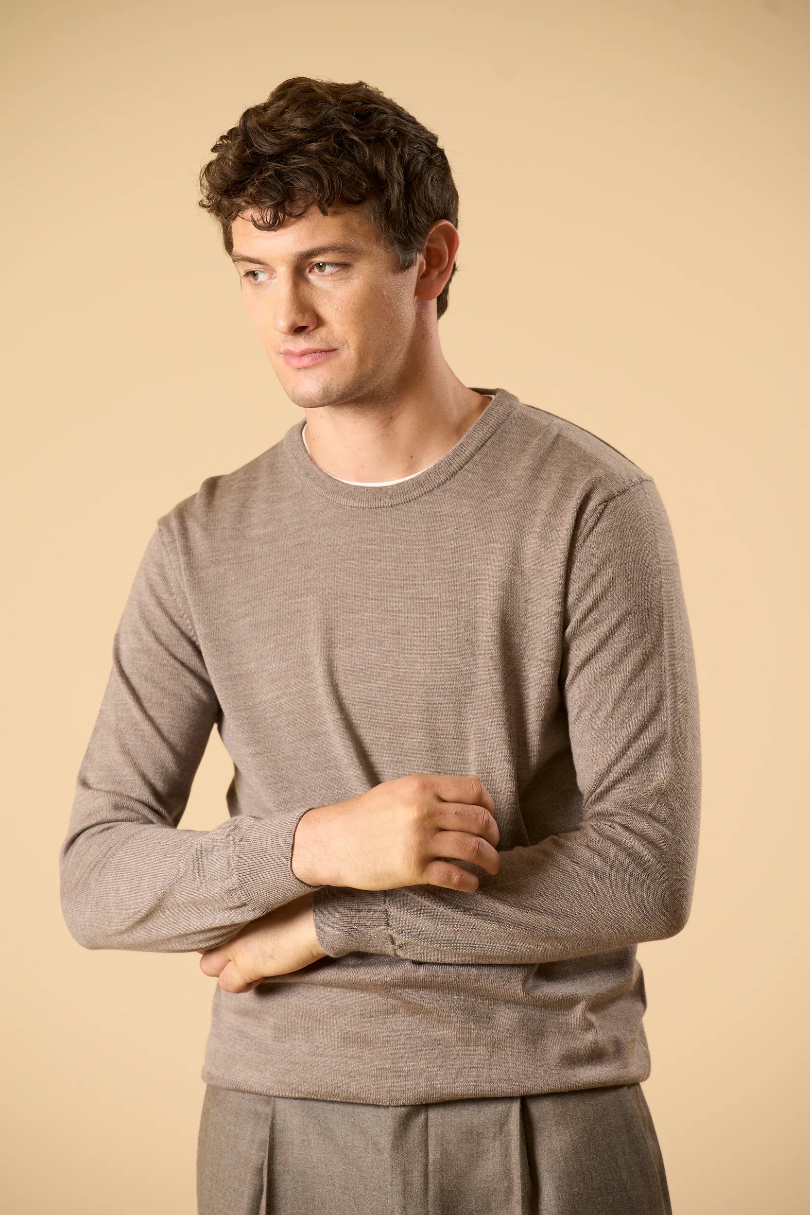 Merino Crewneck F.12 - Dove Grey Angelico 3