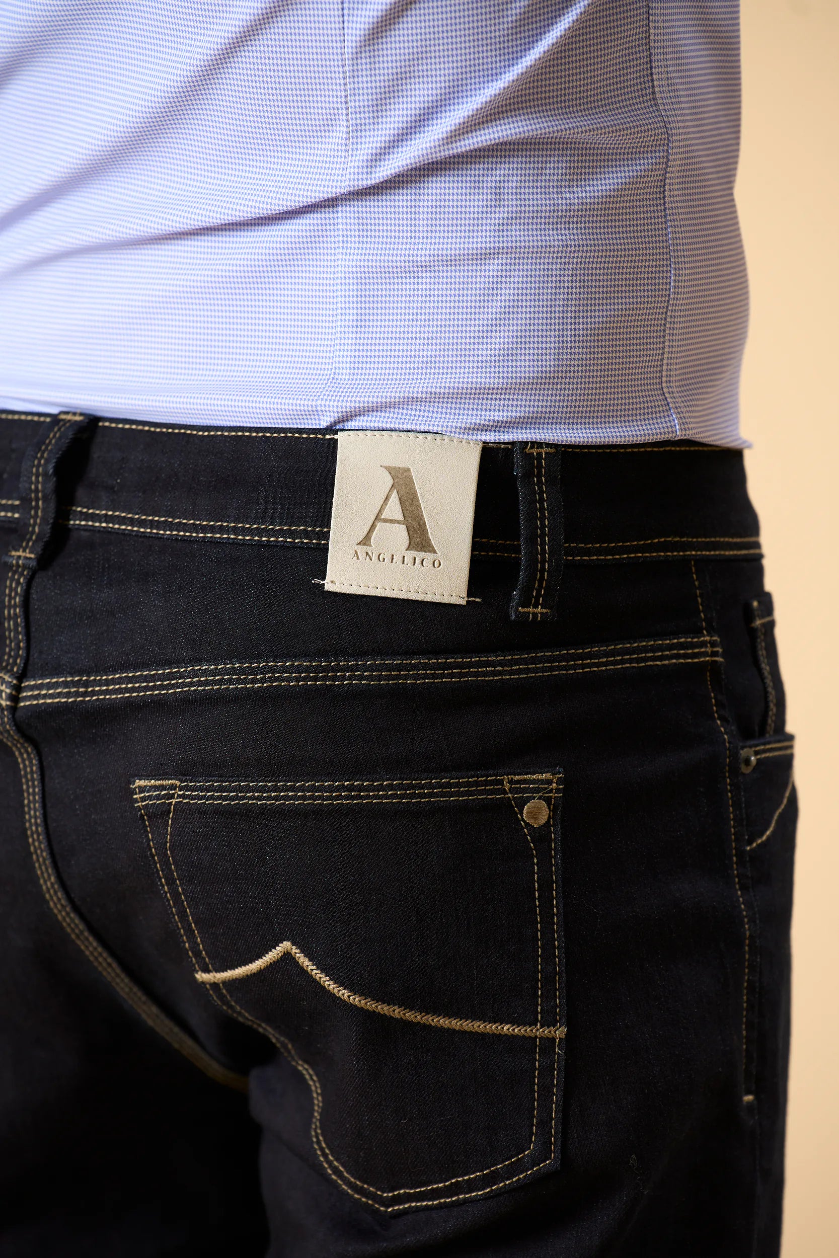 5-Pocket Jeans - Dark Denim Angelico 3