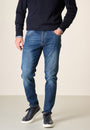 Jeans lavaggio scuro cotone stretch slim fit-Angelico