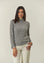Dolcevita grigio chiaro treccia misto cashmere-Angelico