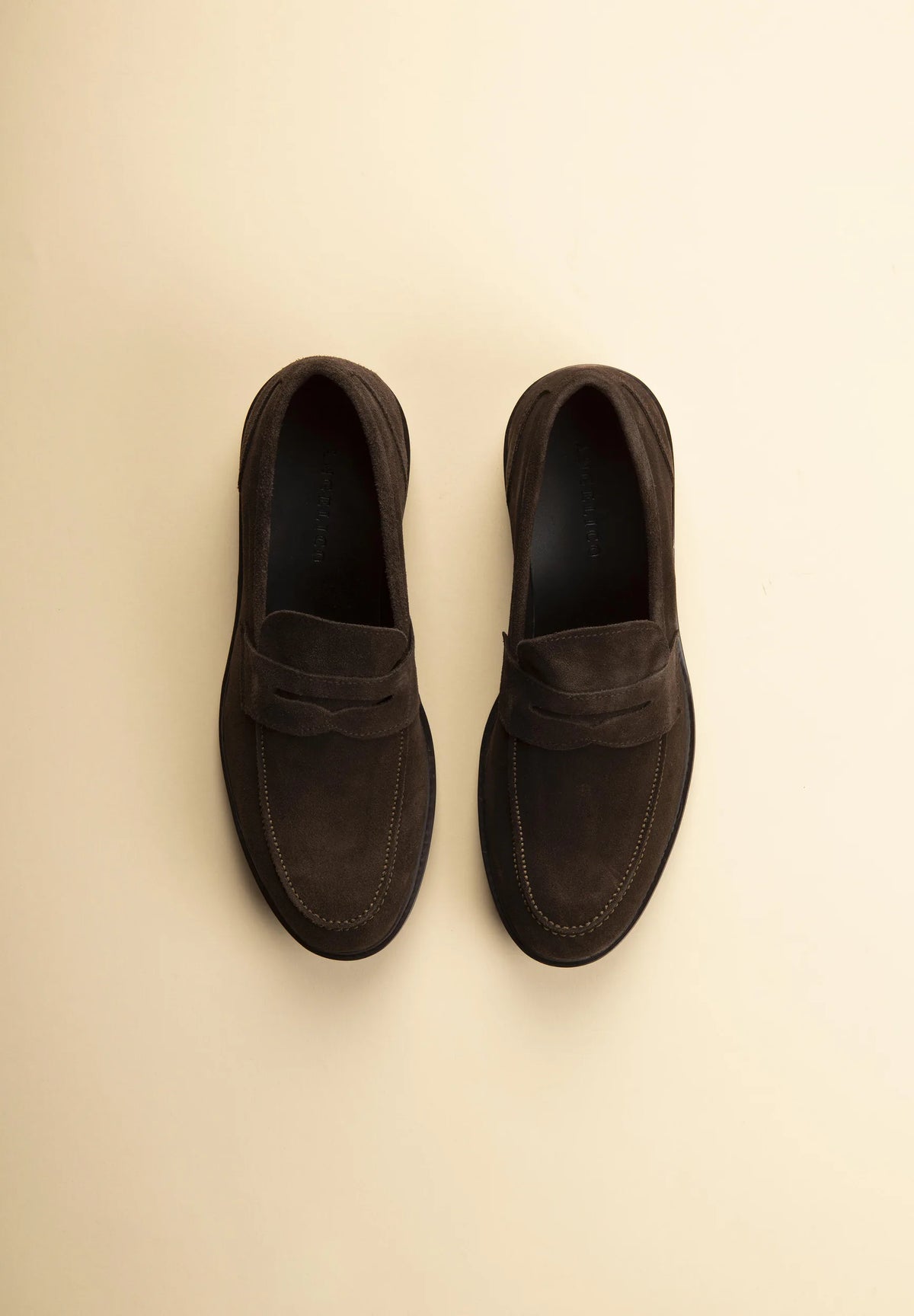 Mocassino penny loafer moro pelle scamosciata Angelico 1