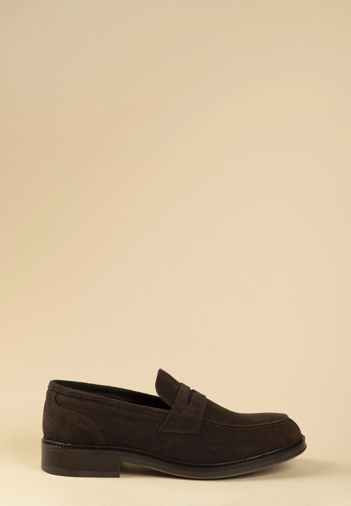 Mocassino penny loafer moro pelle scamosciata Angelico 2