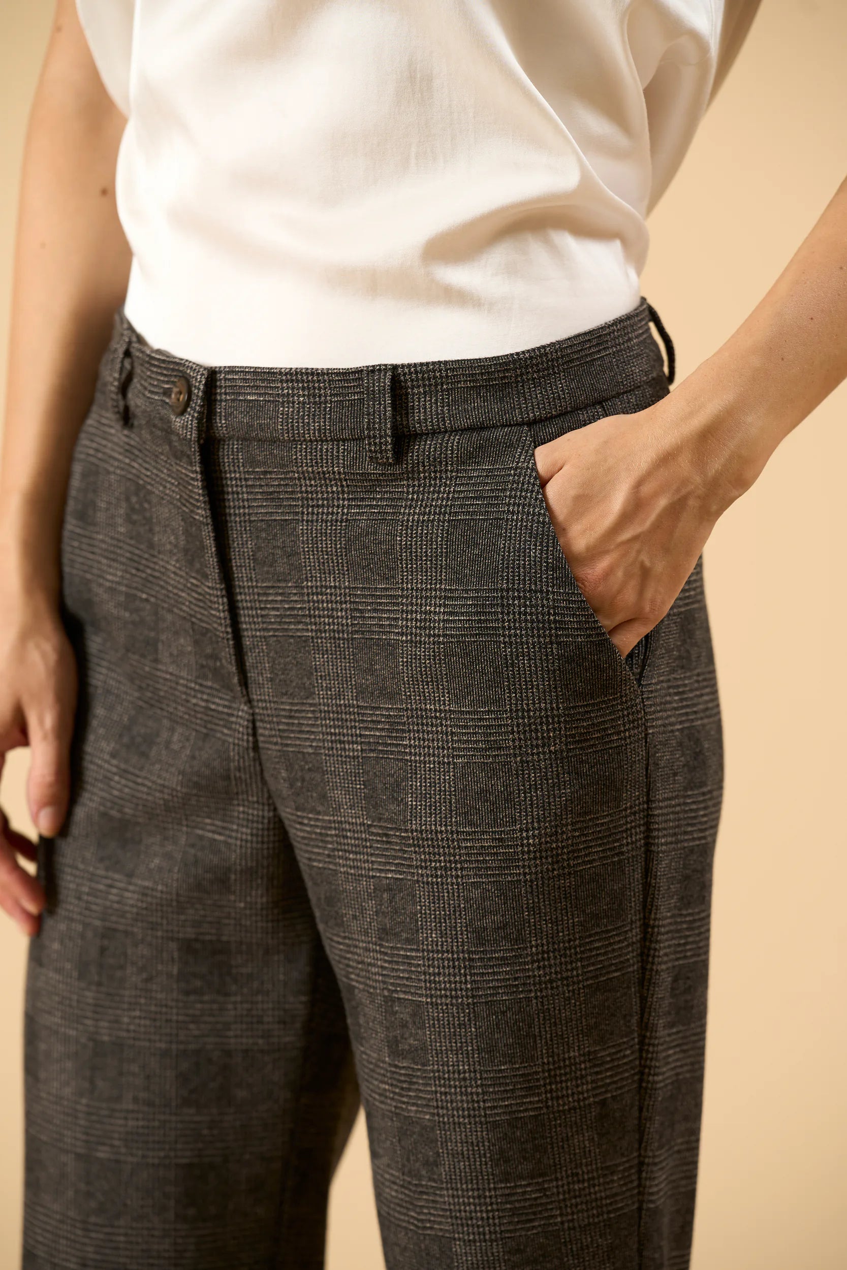 Pantalone moro palazzo fantasia Galles Angelico 2