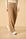 Pantalone beige velluto a coste con risvolto