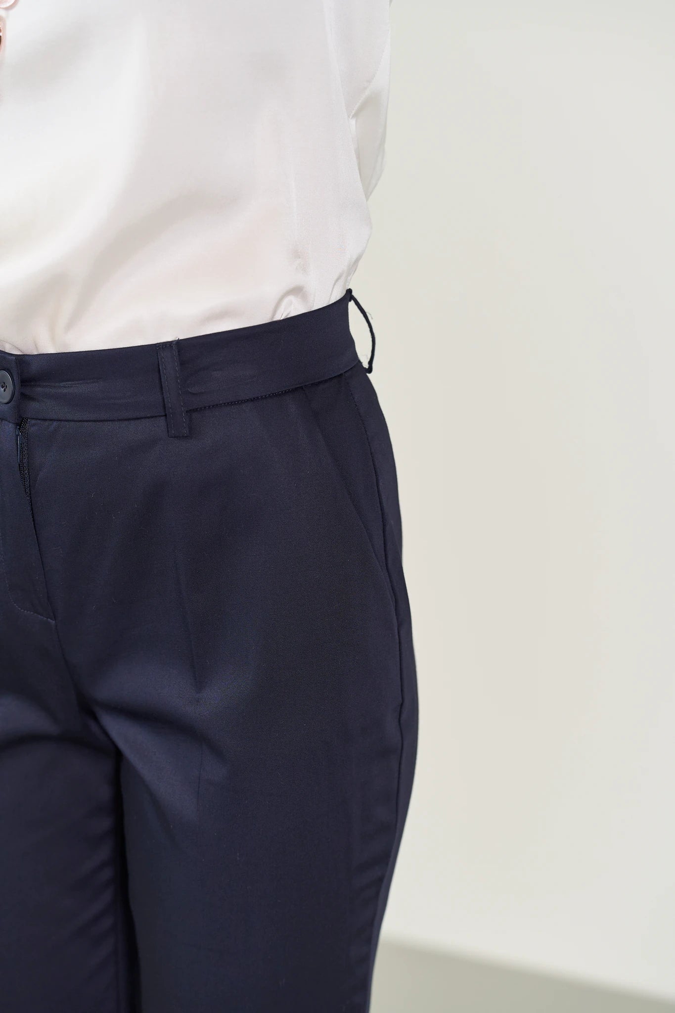 Blaue Basic-Hose aus elastischer Baumwolle Angelico 2