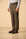 Pantalone marrone microdisegno cotone stretch custom fit