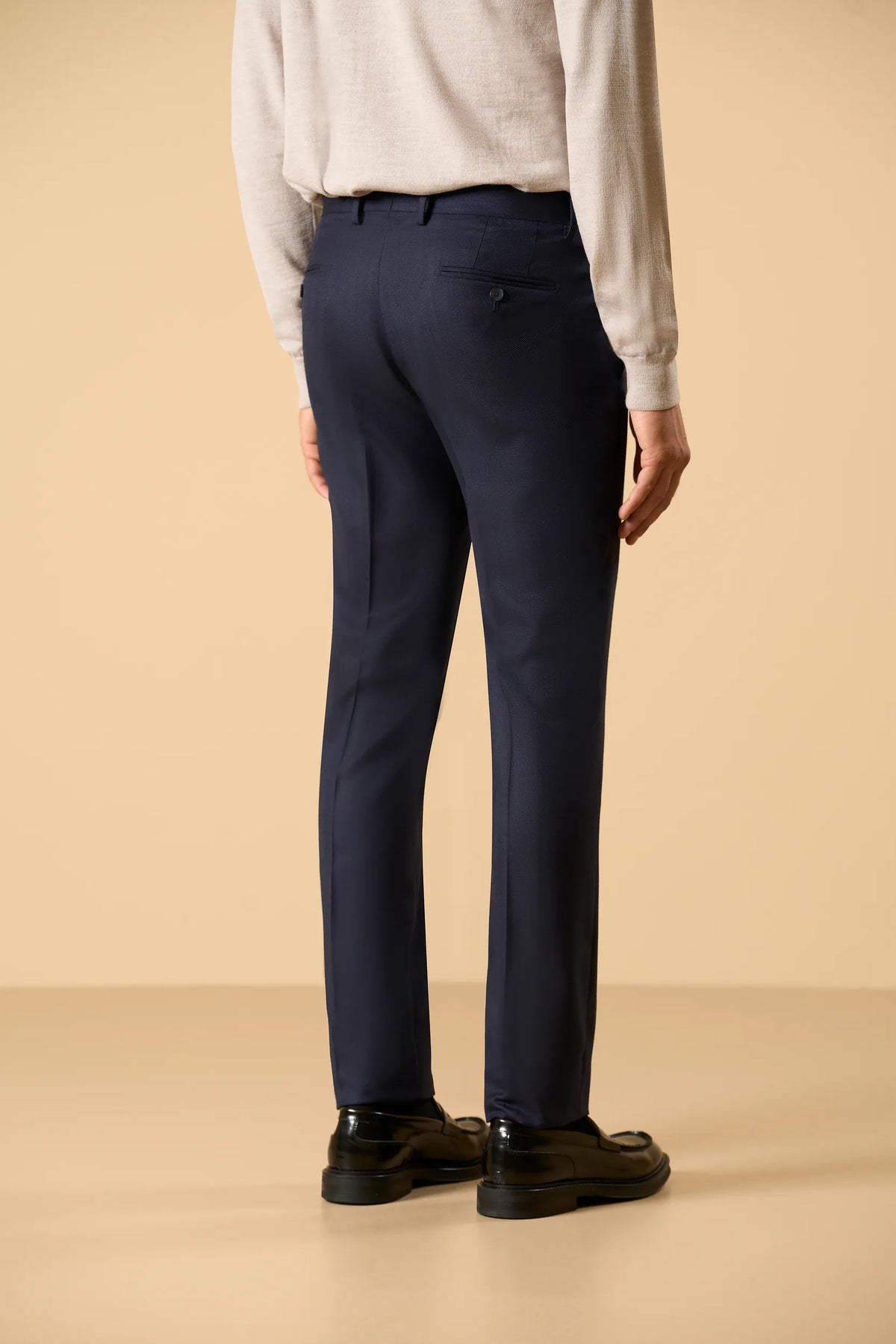 Blue suit Resca virgin wool Superfine 110's custom fit Angelico 9