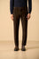 Pantalone marrone fustagno jacquard custom fit