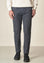 Pantalone blu armatura cotone stretch slim fit-Angelico