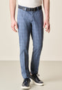 Pantalone avio principe di galles cotone stretch