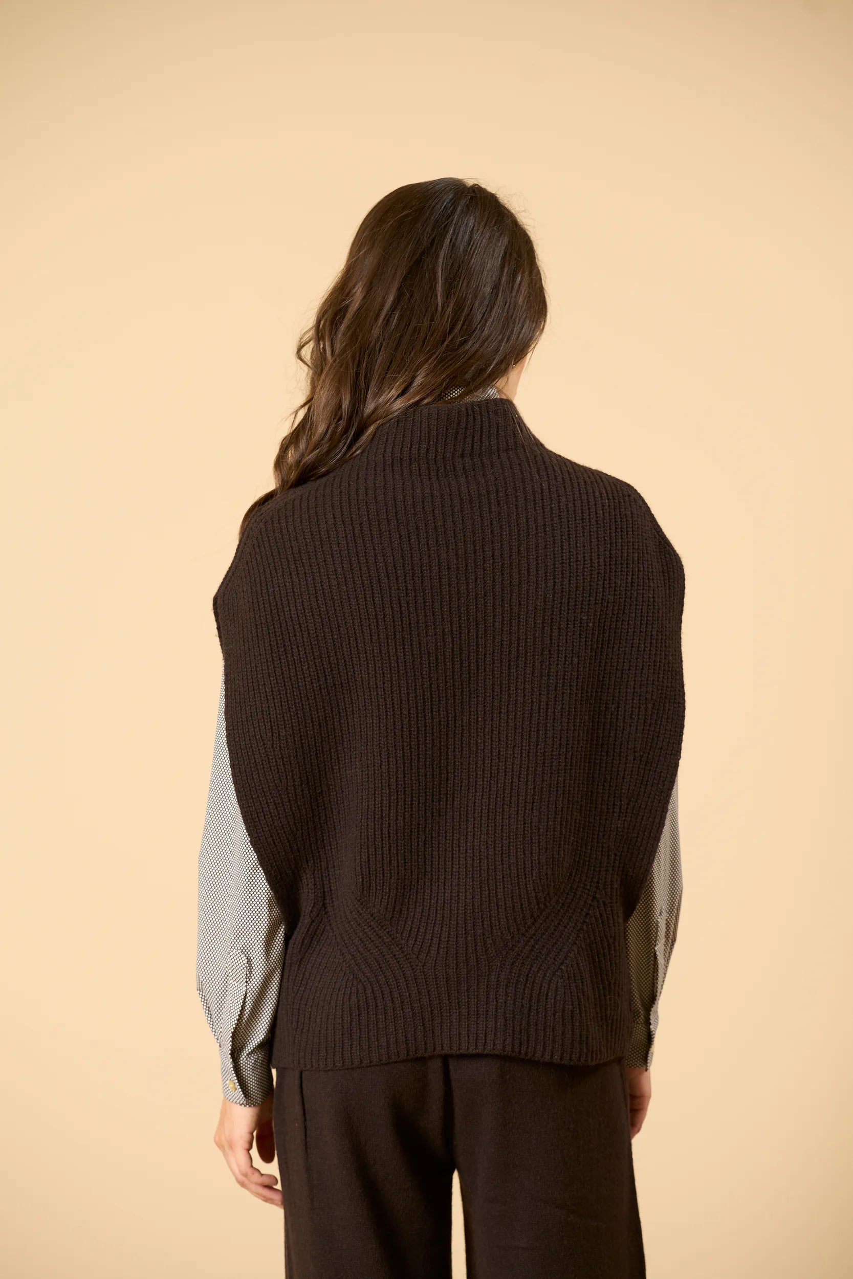 Cashmere Blend Vest - Brown Angelico 8