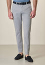 Pantalone blu panna armaturato slim fit
