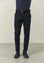 Pantalone blu microstruttura cotone stretch regular fit-Angelico