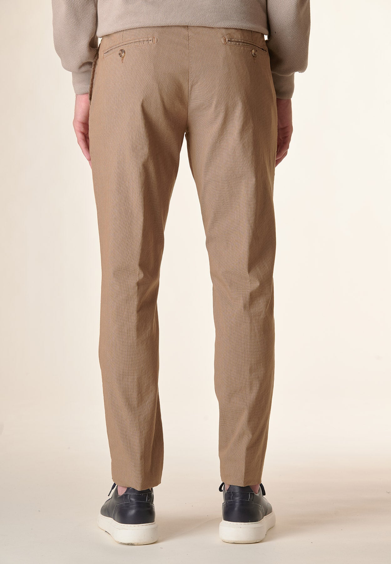 Pantalone cammello microarmatura cotone stretch regular fit