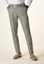 Pantalone salvia lino custom fit-Angelico